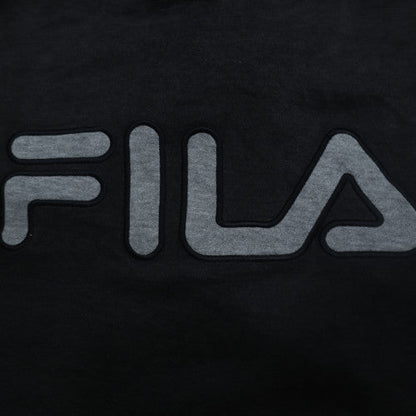 FILA Men's Black XL Pullover Hoodie Sweatshirt with Logo