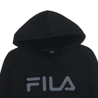 FILA Men's Black XL Pullover Hoodie Sweatshirt with Logo