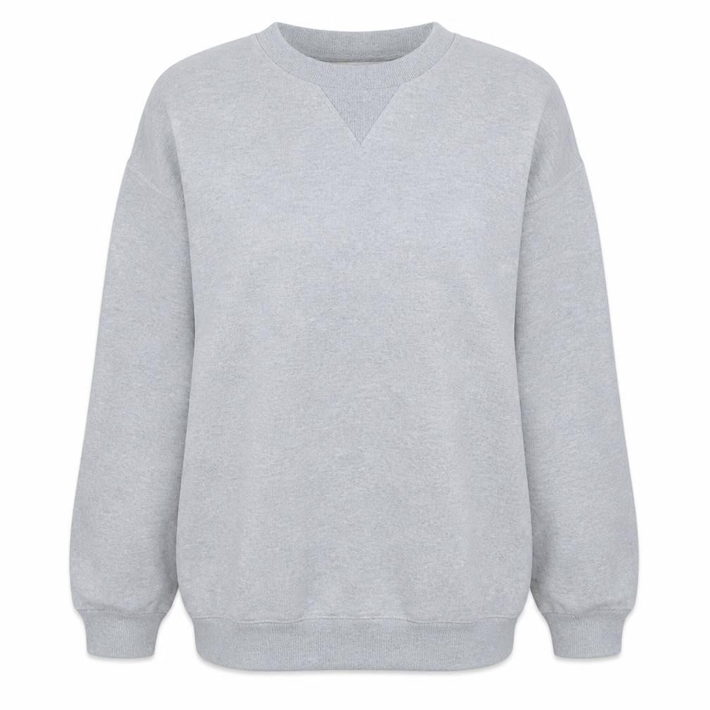 Puma Womens Grey Pullover Sweatshirt L Polyester Cotton Casual