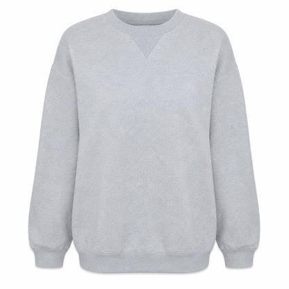 Puma Womens Grey Pullover Sweatshirt L Polyester Cotton Casual