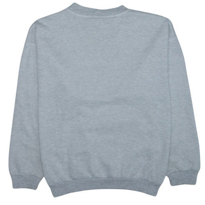 Puma Womens Grey Pullover Sweatshirt L Polyester Cotton Casual