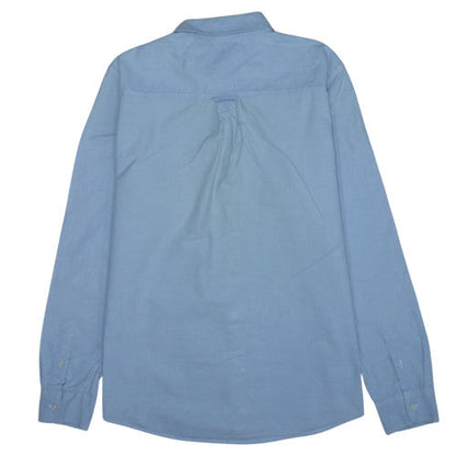 Carhartt Men Blue L Button-Down Long Sleeve Cotton Shirt