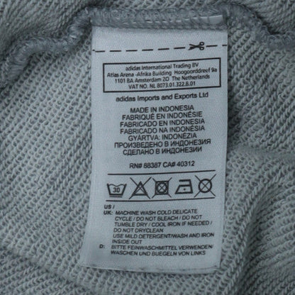Adidas Mens Grey Crew Neck Sweatshirt XL Classic Casual Pullover