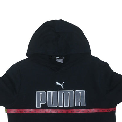 Puma Mens Black Pullover Hoodie M Regular Fit Sportswear