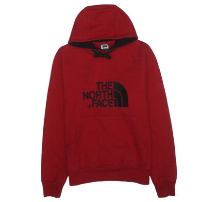 The North Face Men's Red Hoodie Size S Pullover Cotton Graphic Logo
