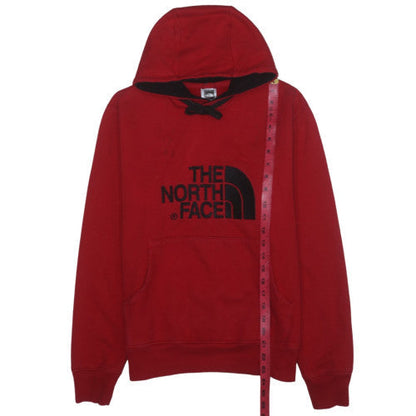 The North Face Men's Red Hoodie Size S Pullover Cotton Graphic Logo