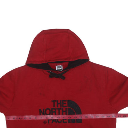 The North Face Men's Red Hoodie Size S Pullover Cotton Graphic Logo