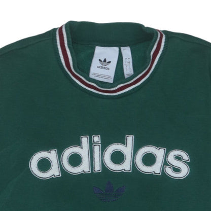 Adidas Men’s Green 2XL Pullover Crew Neck Graphic Sweatshirt