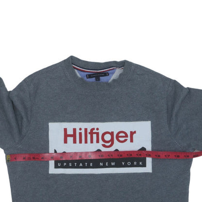 Tommy Hilfiger Men's Grey Logo Pullover Sweatshirt Size S