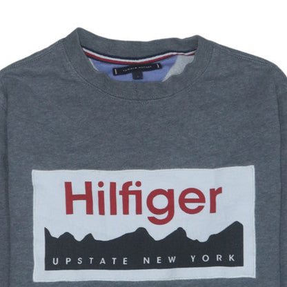 Tommy Hilfiger Men's Grey Logo Pullover Sweatshirt Size S