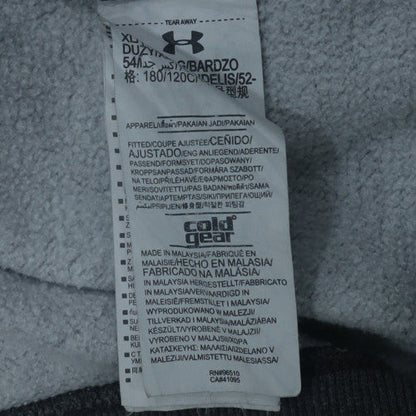Under Armour Men's Grey XL Fitted Pullover Hoodie ColdGear