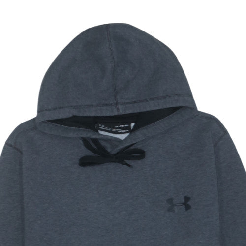 Under Armour Men's Grey XL Fitted Pullover Hoodie ColdGear