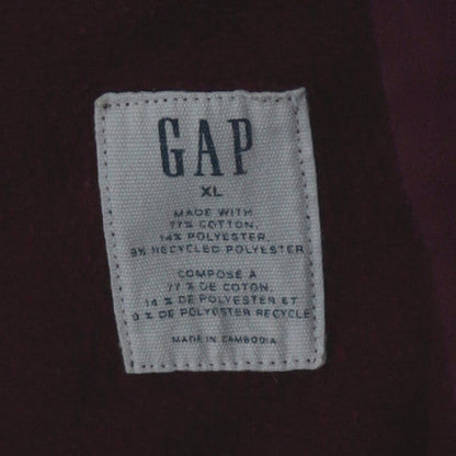 GAP Men’s Brown XL Pullover Hoodie Fleece Logo Sweatshirt