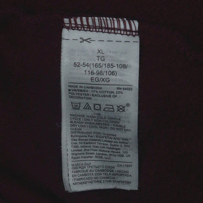 GAP Men’s Brown XL Pullover Hoodie Fleece Logo Sweatshirt