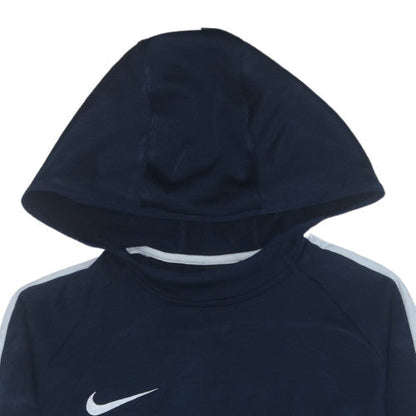 Nike Men's Blue Dri-Fit Pullover Hoodie Size S Athletic Fit