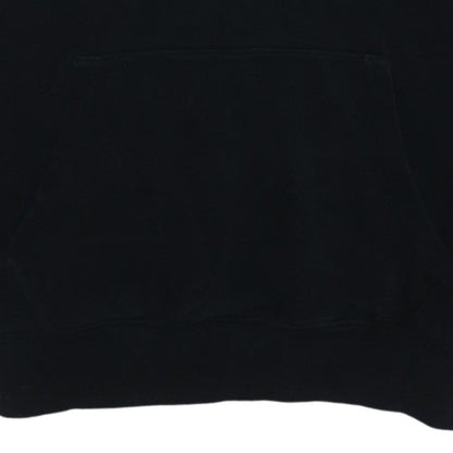 Tommy Jeans Men’s Black Pullover Hoodie Small Logo Fleece Sweatshirt
