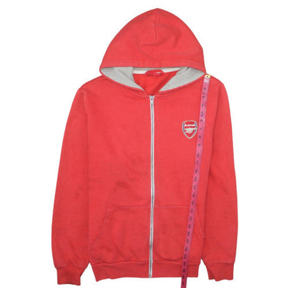 Arsenal Men Red Full Zip Hoodie L Cotton Blend Football Fanwear