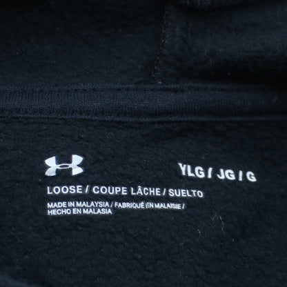 Under Armour Boys Navy Blue Pullover Hoodie Size 13-14 Years Fleece Cotton