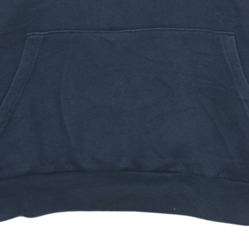 Under Armour Boys Navy Blue Pullover Hoodie Size 13-14 Years Fleece Cotton
