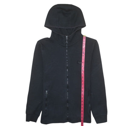 Nike Men's Black Full Zip Hoodie Fleece Size M Regular Fit