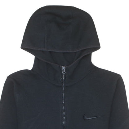 Nike Men's Black Full Zip Hoodie Fleece Size M Regular Fit