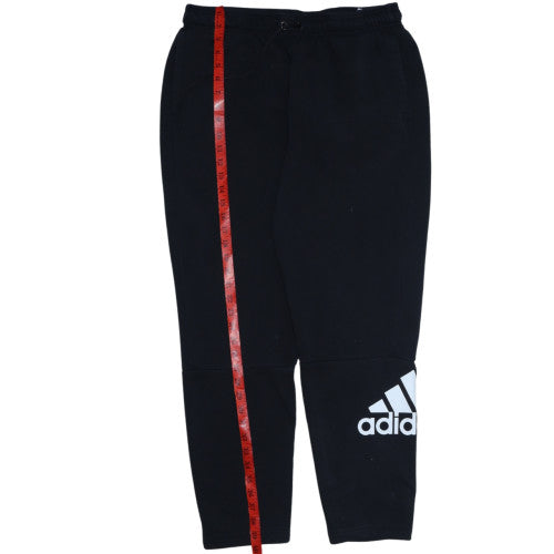 Adidas Men's Black XL Fleece Jogger Sweatpants Tapered Fit