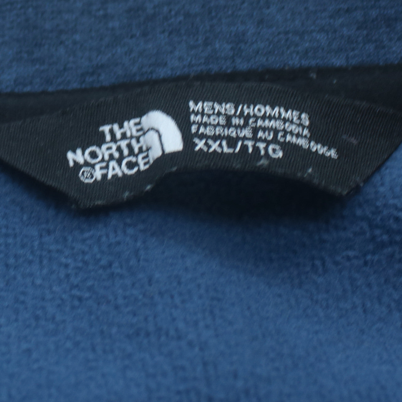 The North Face Mens Blue XXL Full Zip Fleece Track Jacket