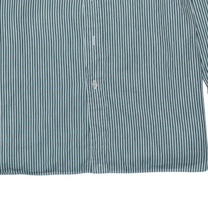 Ralph Lauren Men’s Green Striped Cotton Long Sleeve Regular Fit Shirt M