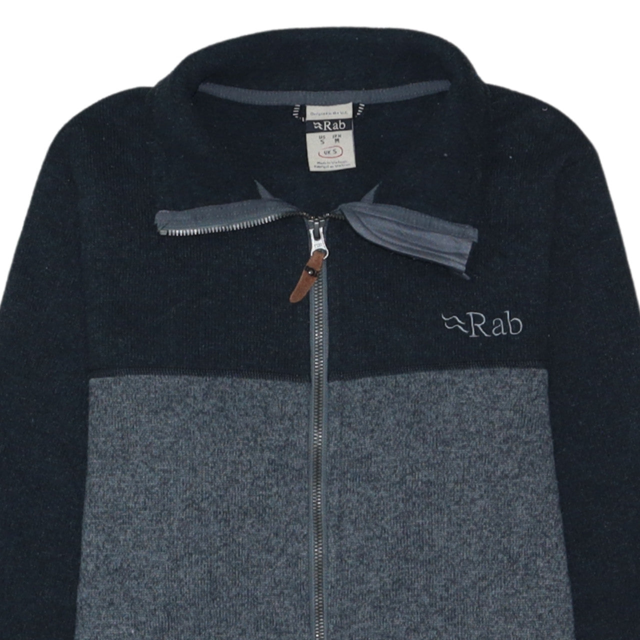 Rab Men's Grey Explorer Fleece Activewear Jacket UK S