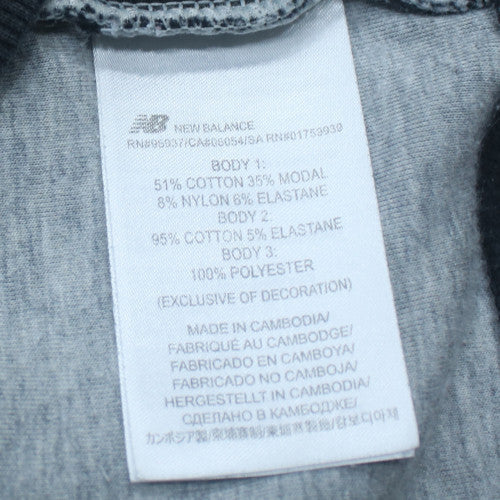 New Balance Men's Black XL Full Zip Hoodie with Logo