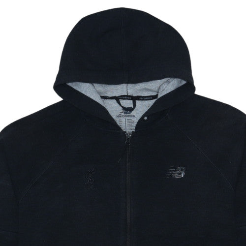 New Balance Men's Black XL Full Zip Hoodie with Logo