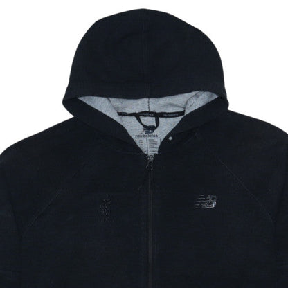 New Balance Men's Black XL Full Zip Hoodie with Logo