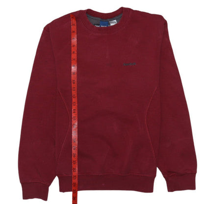 Reebok Men's Burgundy Crew Neck Pullover Sweatshirt Size S