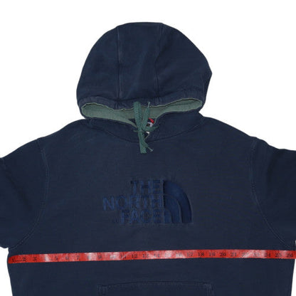 The North Face Men's Navy Blue XL Pullover Hoodie Cotton Logo Sweatshirt