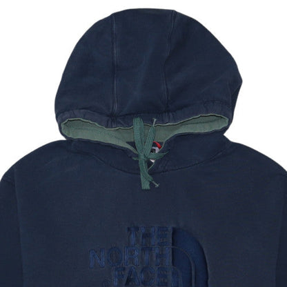The North Face Men's Navy Blue XL Pullover Hoodie Cotton Logo Sweatshirt