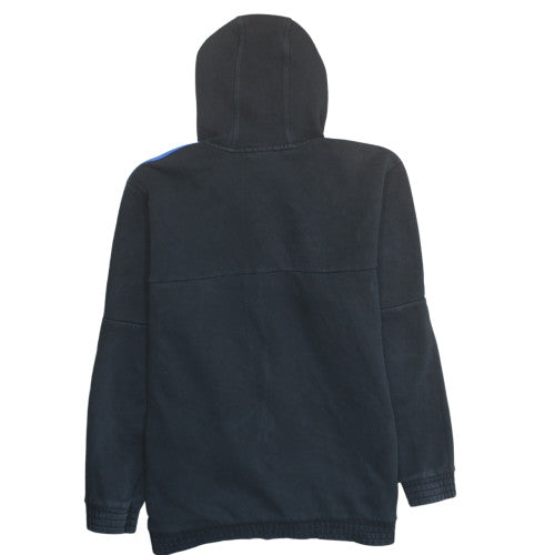 Adidas Men's Black 2XL Full Zip Fleece Hoodie with Logo