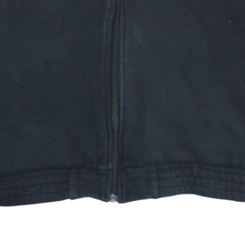 Adidas Men's Black 2XL Full Zip Fleece Hoodie with Logo