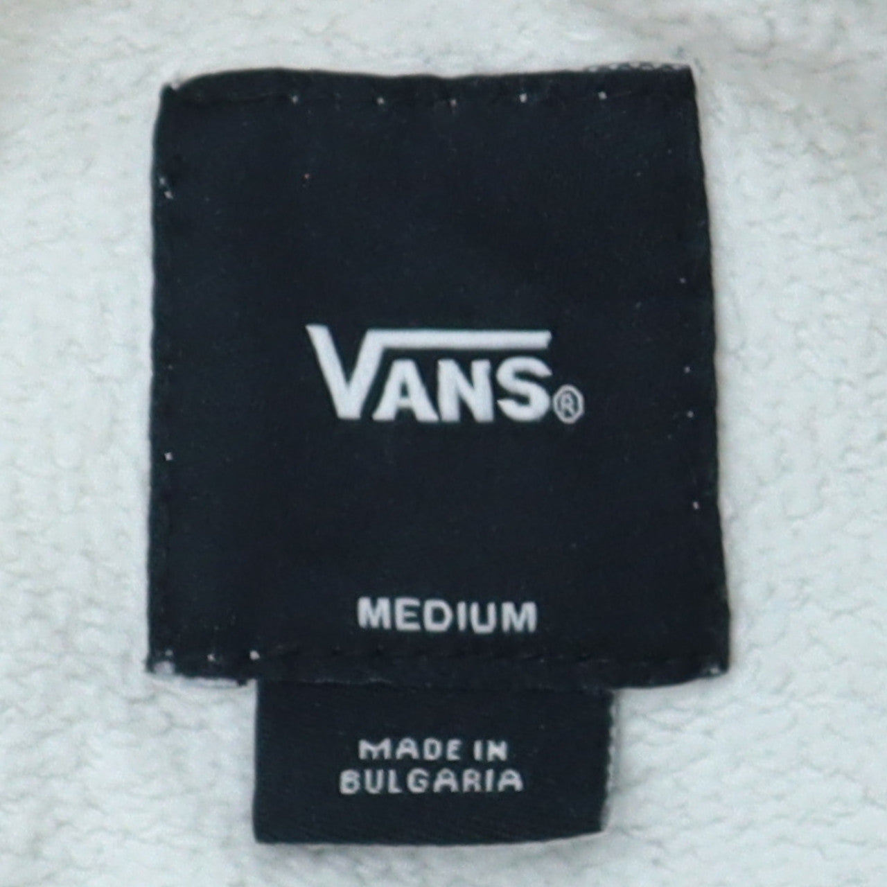 Vans Men's White Crew Neck Pullover Sweatshirt Size M