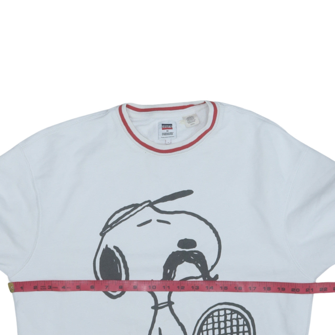 Levi's x Peanuts Women's White Snoopy Tennis Sweatshirt Size S