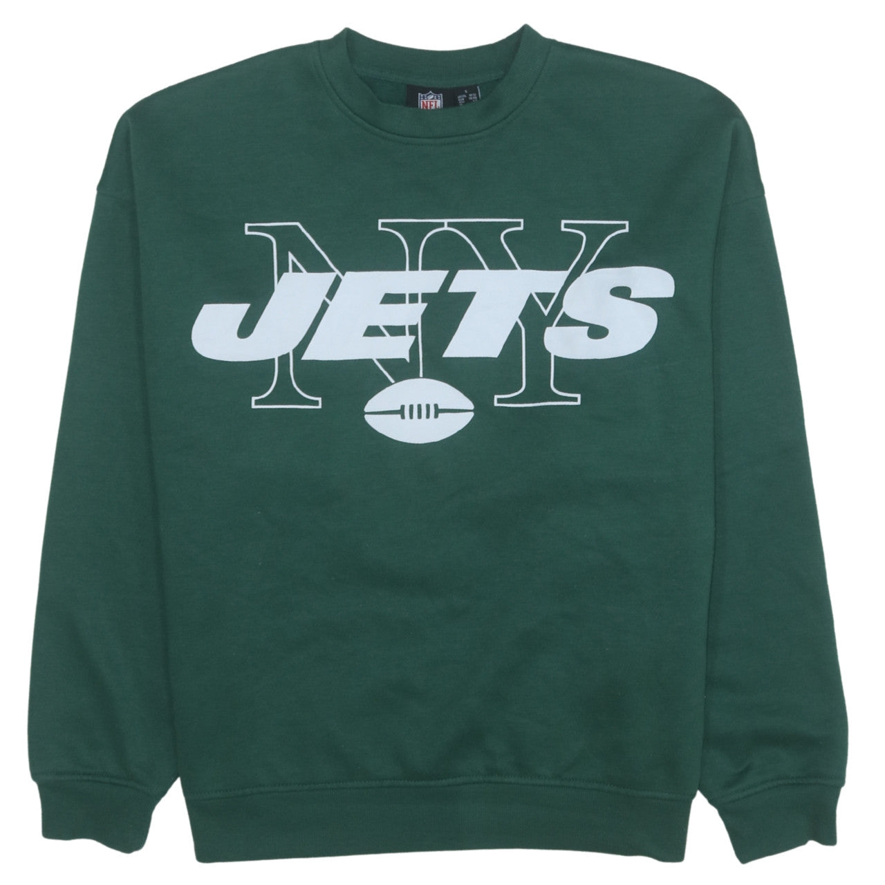 Primark NFL Jets Green Crew Neck Sweatshirt Women S UK 10-12