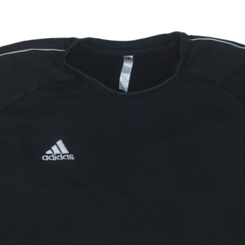 Adidas Men's Black 2XL Crew Neck Sports Sweatshirt