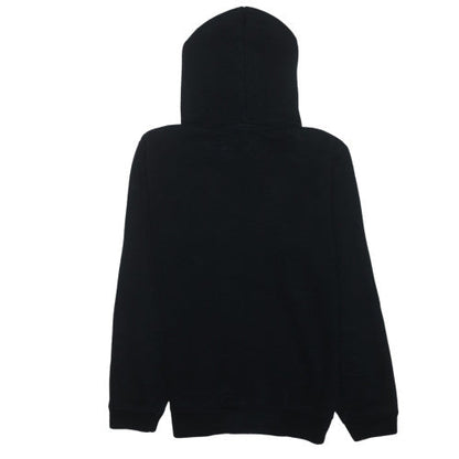Sergio Tacchini Mens Black Hoodie M Logo Pullover Cotton Blend