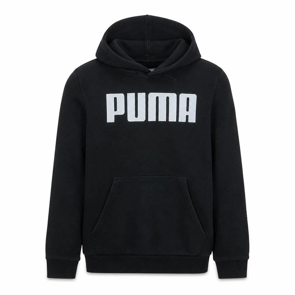 Puma Men's Black Pullover Hoodie Small Regular Fit Fleece Sportswear