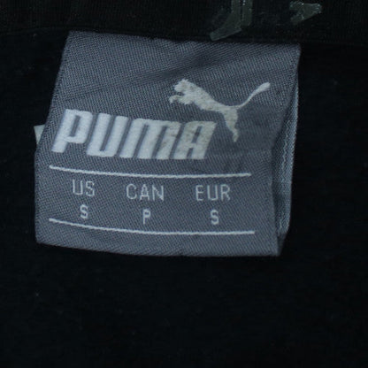 Puma Men's Black Pullover Hoodie Small Regular Fit Fleece Sportswear