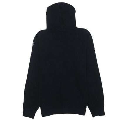 Champion Men's Black Pullover Hoodie Medium Logo Fleece Sweatshirt