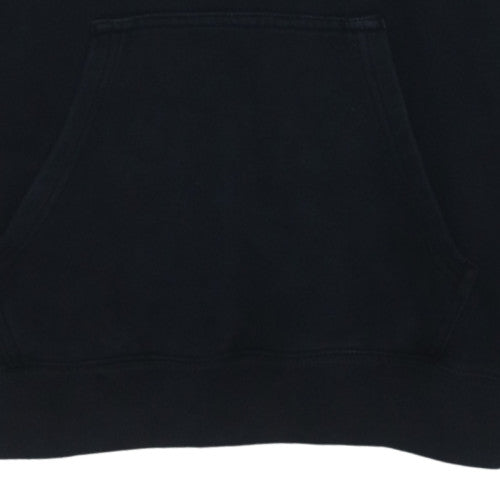 Champion Men's Black Pullover Hoodie Medium Logo Fleece Sweatshirt