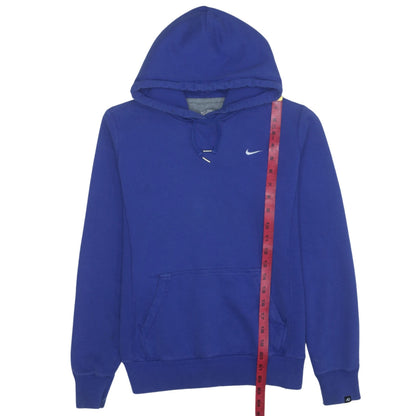 Nike Women's Blue Pullover Hoodie M Cotton Athletic Dept