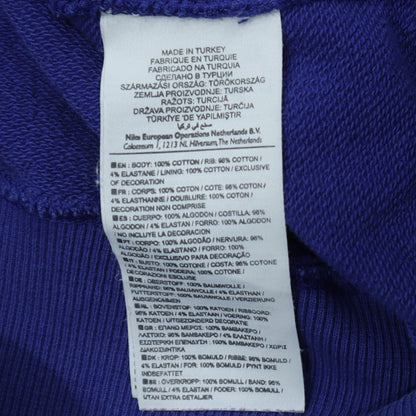 Nike Women's Blue Pullover Hoodie M Cotton Athletic Dept
