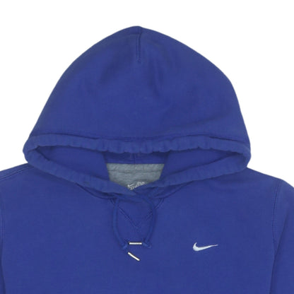 Nike Women's Blue Pullover Hoodie M Cotton Athletic Dept