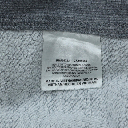Nike Men’s Grey Pullover Hoodie L Regular Fit Fleece Sweatshirt
